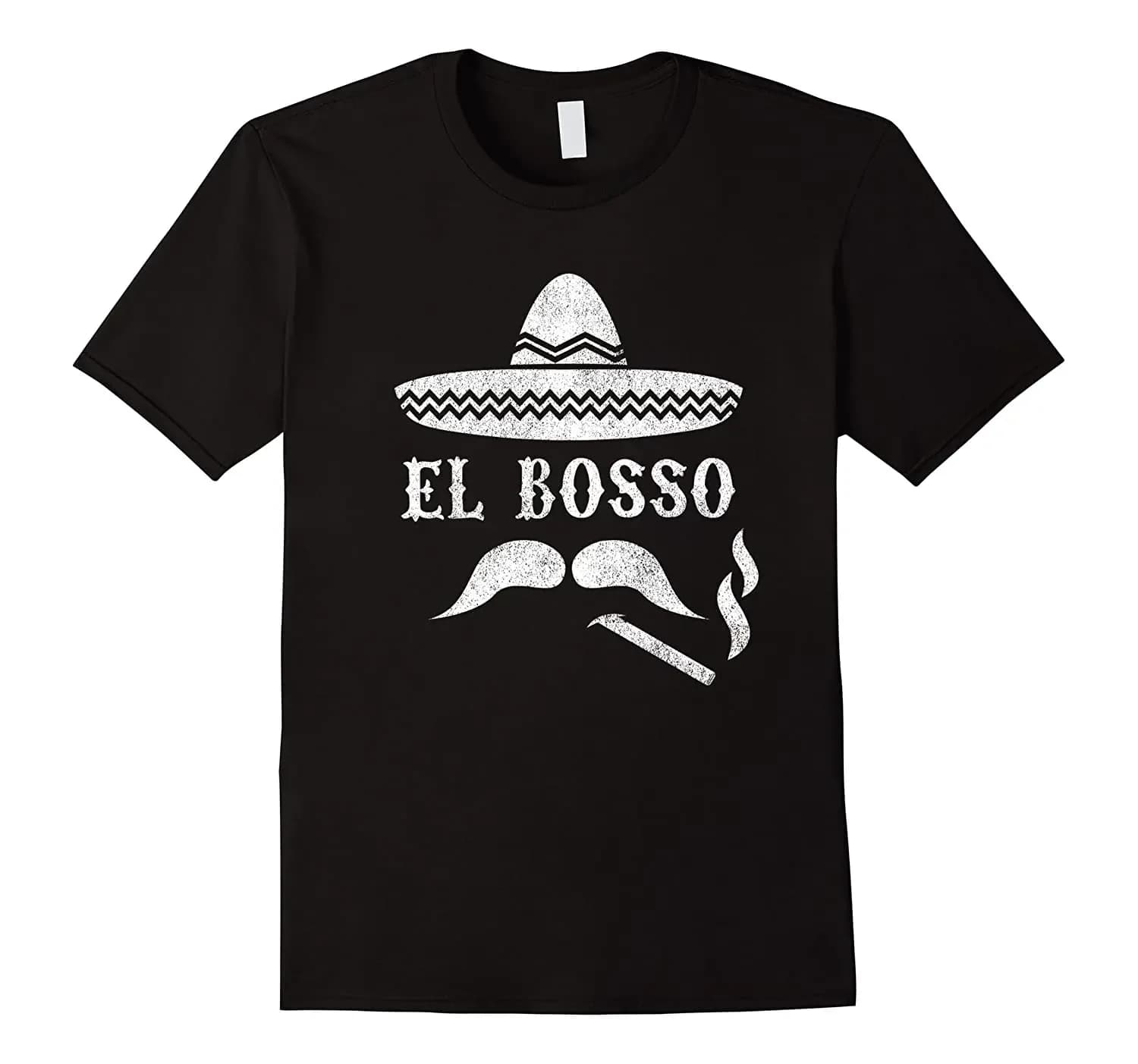 Cinco De Mayo. Novel Sombrero Cigar El Bosso T-Shirt. Summer Cotton Short Sleeve O-Neck Mens T Shirt New S-3XL