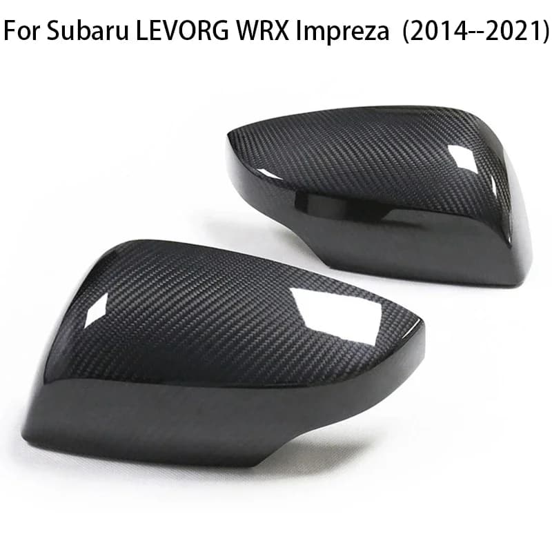 Real Carbon Fiber Car Rearview Side Mirror Cover Caps For Subaru LEVORG WRX Impreza 2014 2015 2016 2017 2018 2019 2020 2021 2022