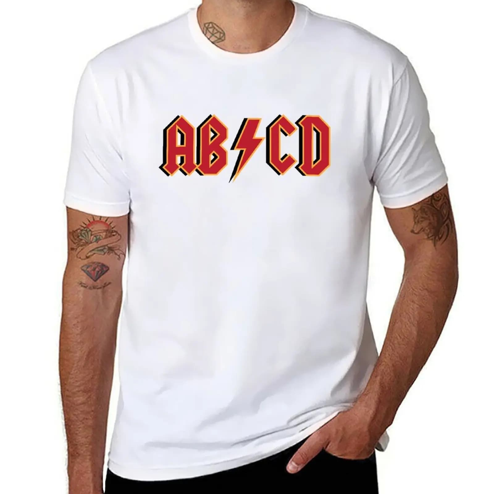AB?CD T-Shirt funny t shirts man t shirts for man graphic funny T-Shirt