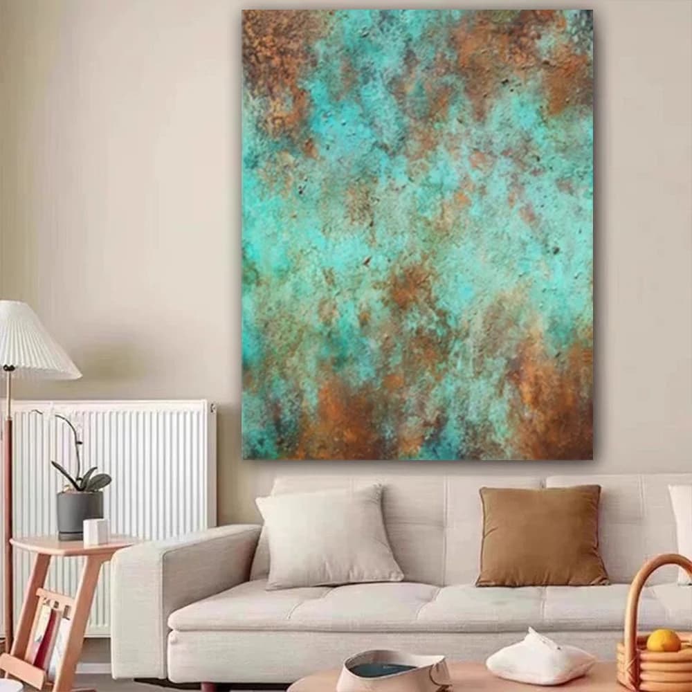 Bright Wall Art Picture Handmade Oil Painting Abstract Texture Canvas Poster Large Mural Decor Living Room Bedroom Porch Hotel