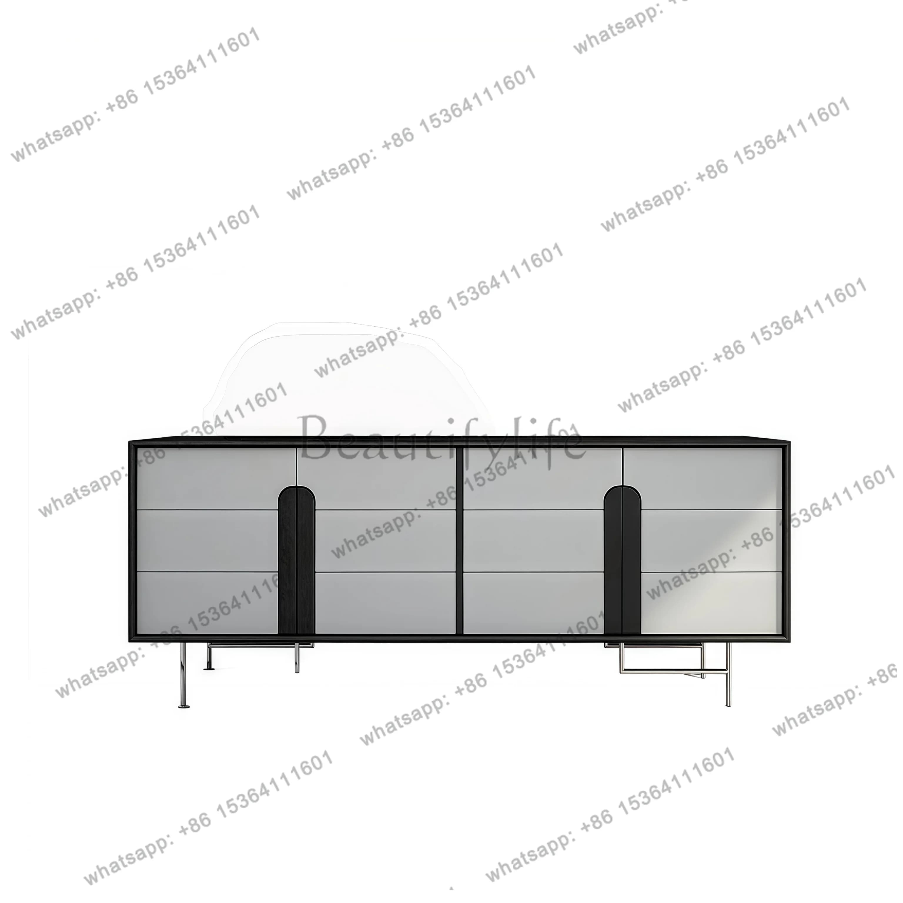 Original Italian minimalist paint dining side cabinet living room against the wall storage porch storage decorative cabinet