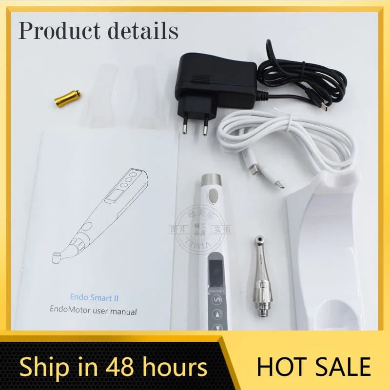 2026 Smart Laboratory Stainless Steel 1:1 Pulp Motor, Root Canal Surgery Equipment with Positioning Tip