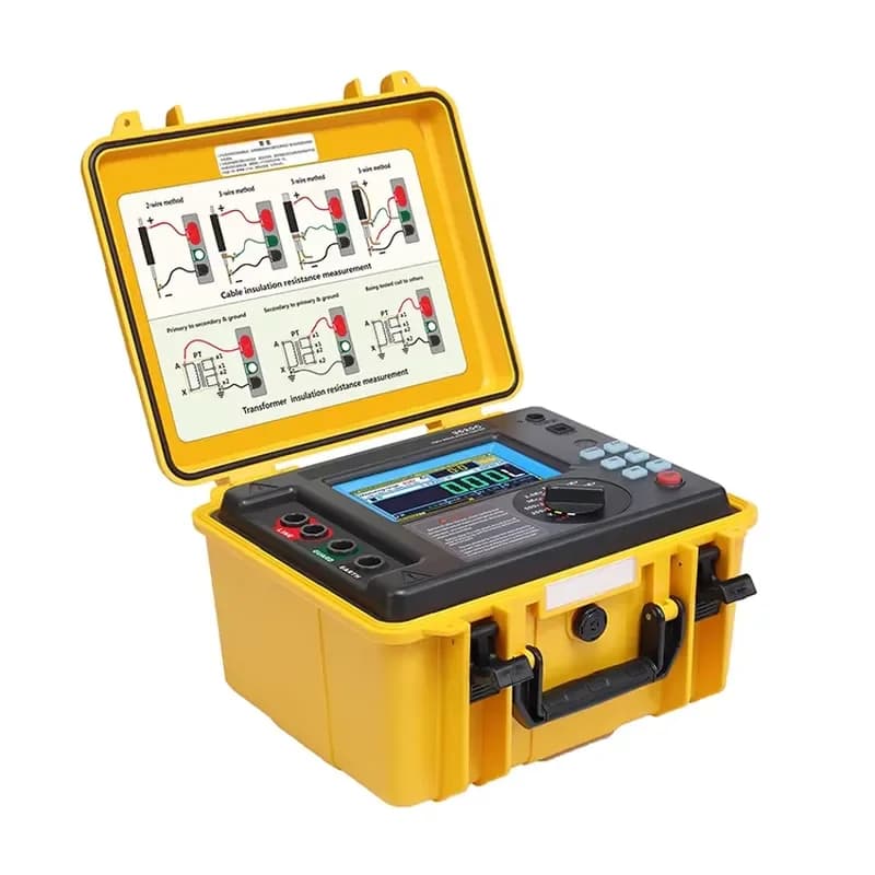 Push Electrical Digital Insulation Resistance Tester for 250V 500V 1kV 2.5kV 5kV Multi Channel Insulation Resistance Test