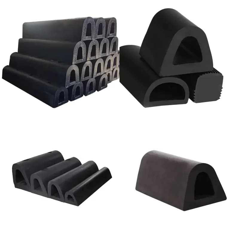 D Type Marine Rubber PVC EPDM Material Boat Protect Accessory Dock Bumper Strip For Sealing Mold Processing Product