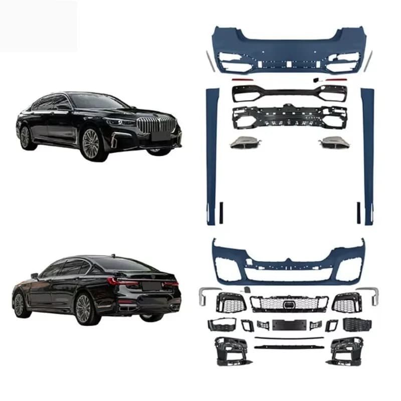 Manufacturing Source Full Body Kit Front Rear Bumper Grille for   7 Series G12 20-22 Executive to Sport Style