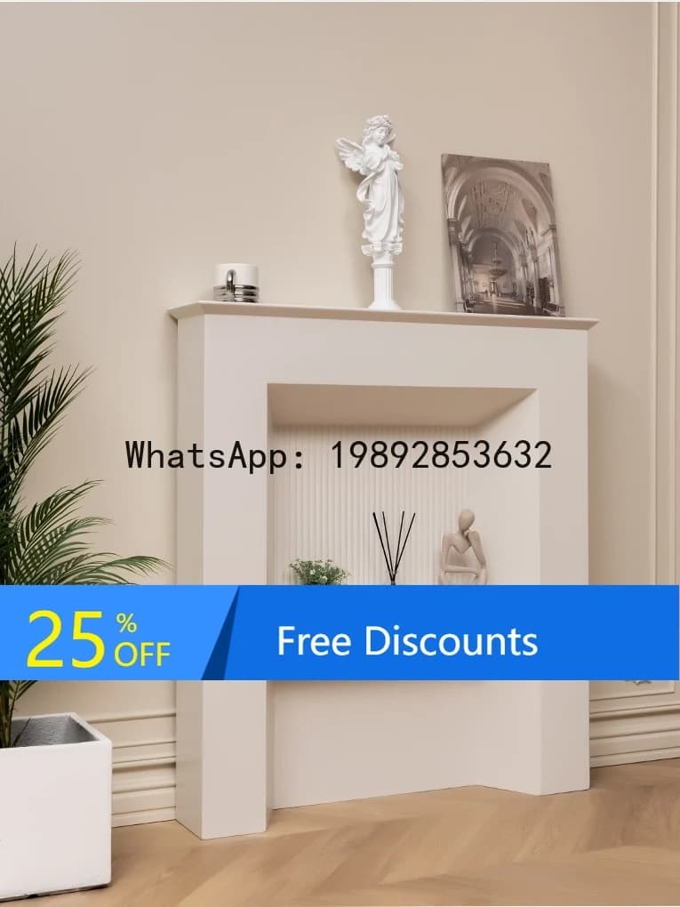 LYY Green Fireplace Cabinet Entryway Cabinet French Cream Style Storage Rack Living Room Decorative Cabinet