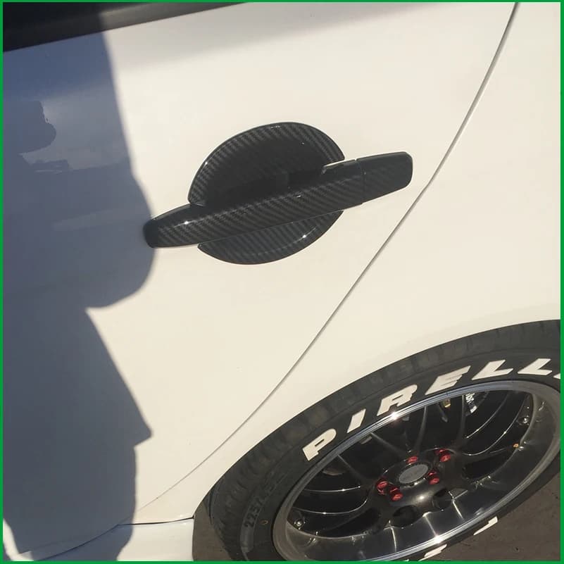 FOR Mitsubishi Lancer EX EVO Sedan 2009-2015 Door Handle Bowl Cup COVER STICKER TRIM Car Styling Auto Parts Accessories