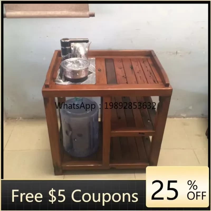 LYY Solid Wood Tea Cabinet Sideboard Chinese Style Storage Antique Living Room Corner Cabinet Home Use