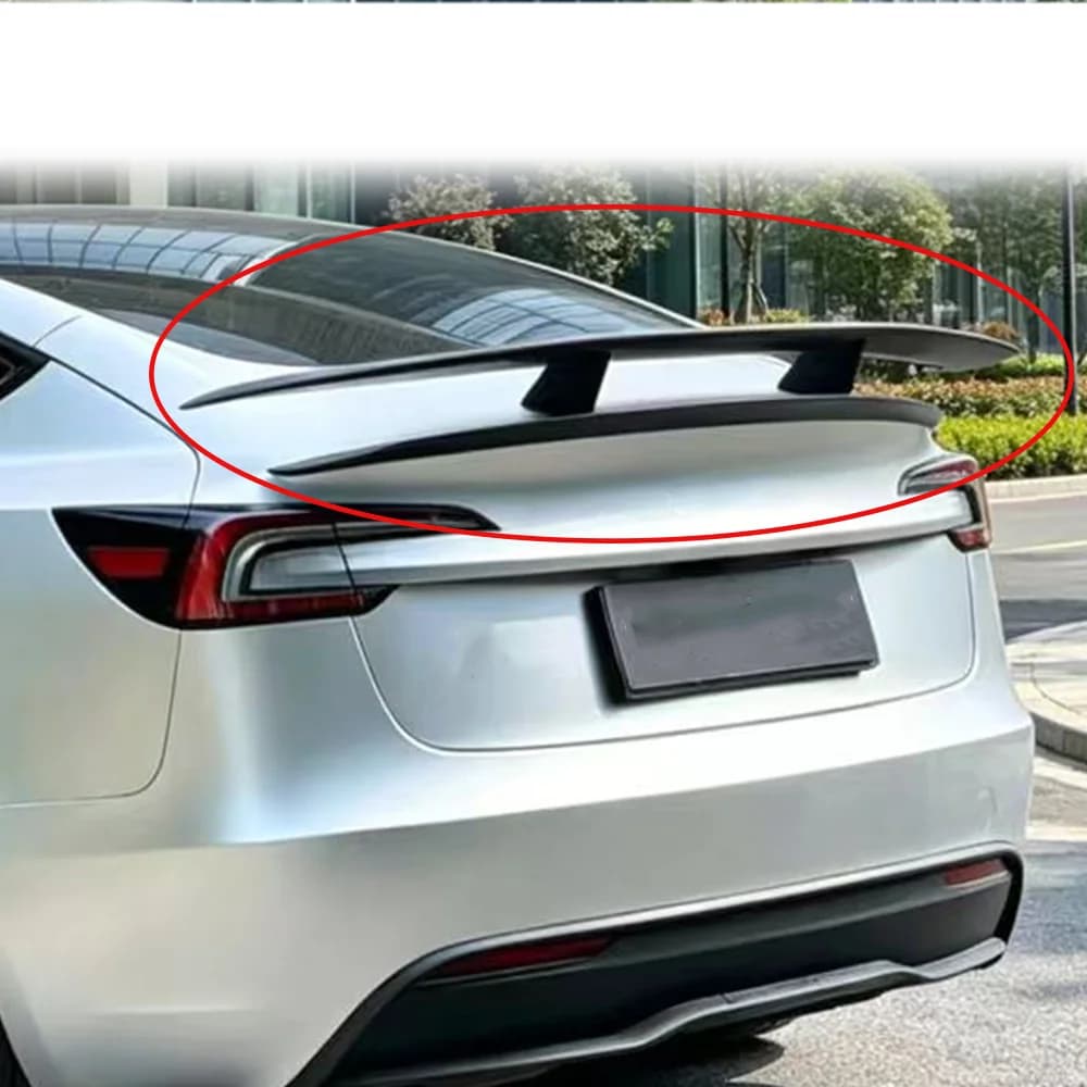 For 19-24 Tesla Model 3 spoilers Novitec style luggage compartment lid decorative tail wing true carbon fiber rear pressure wing