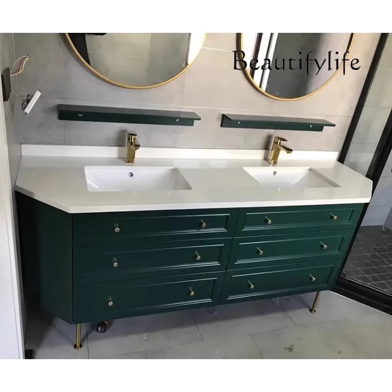 M French Modern Light Luxury Designer Bathroom Cabinet Nordic Minimalist Style High-end Five-star Hotel