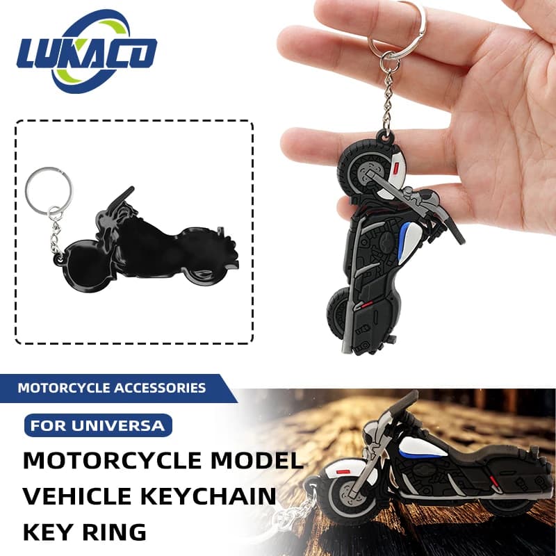 2025 New Fashion Key Ring Cartoon Motorcycle Model Keychain Fit Women Men Bags Creative Keys Accessories Pendant Gifts Wholesale