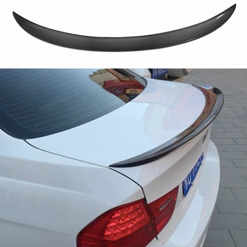 2005--2012 Sedan Accessories real carbon fiber Trunk Rear Spoiler P style FOR BMW 3 Series E90 318i 320i 325i 330i