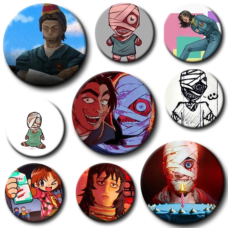 Hot Horror Game Mouthwashing Funny Meme Soft Button Pin Anya Daisuke Jimmy Swansea‌‌ Fun Memes Brooch Badge Bag Decor Fans Gifts