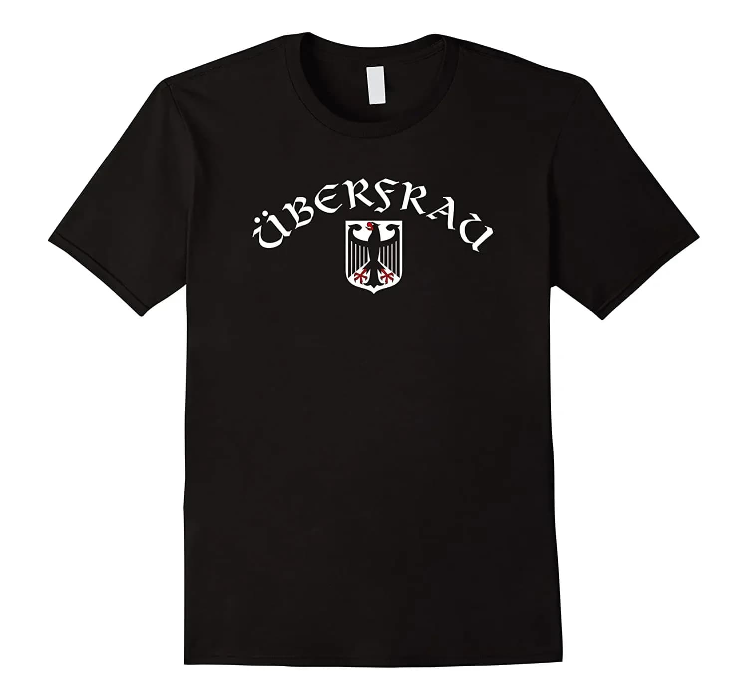 Uberfrau German Crest T-Shirt. Summer Cotton Short Sleeve O-Neck Mens T Shirt New S-3XL