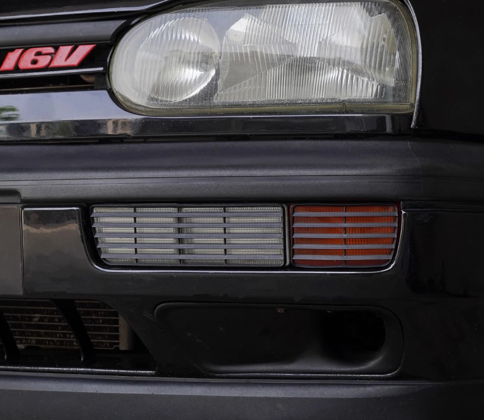 Vehicle Accessory Indicator Reflector Grille Lower Air Intake Duct 6 Pcs Set For EURO Bumper VW MK3 Golf GTI VR6
