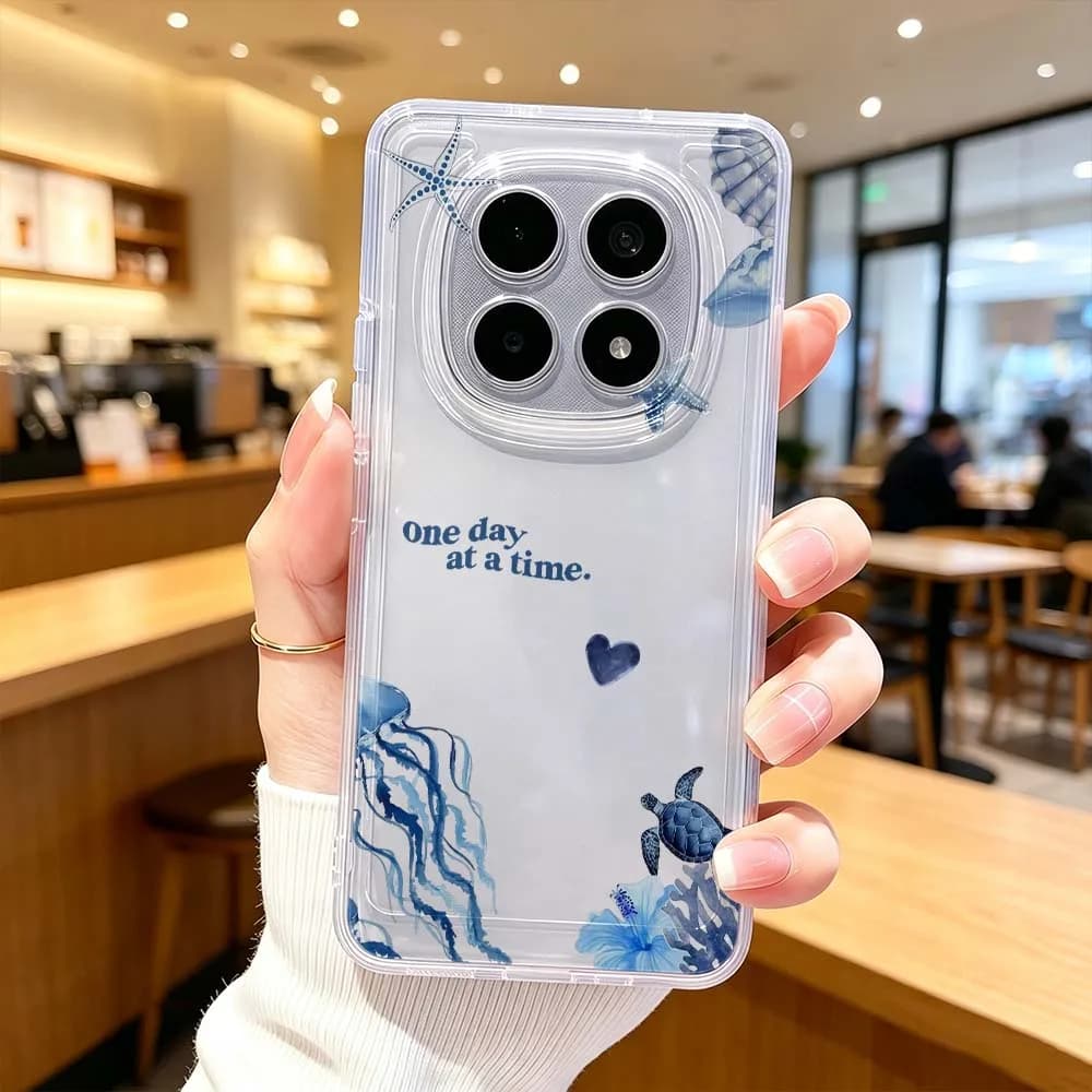 Ocean World Pattern Phone Case For Xiaomi POCO X7 X6 X5 F7 F6 F5 F4 M8 M6 C85 C71 Pro Protective Transparent Cover