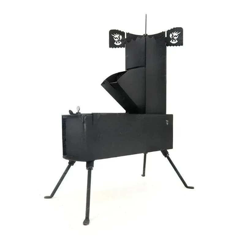 Outdoor camping barbecue portable firewood stove light removable rocket stove fire