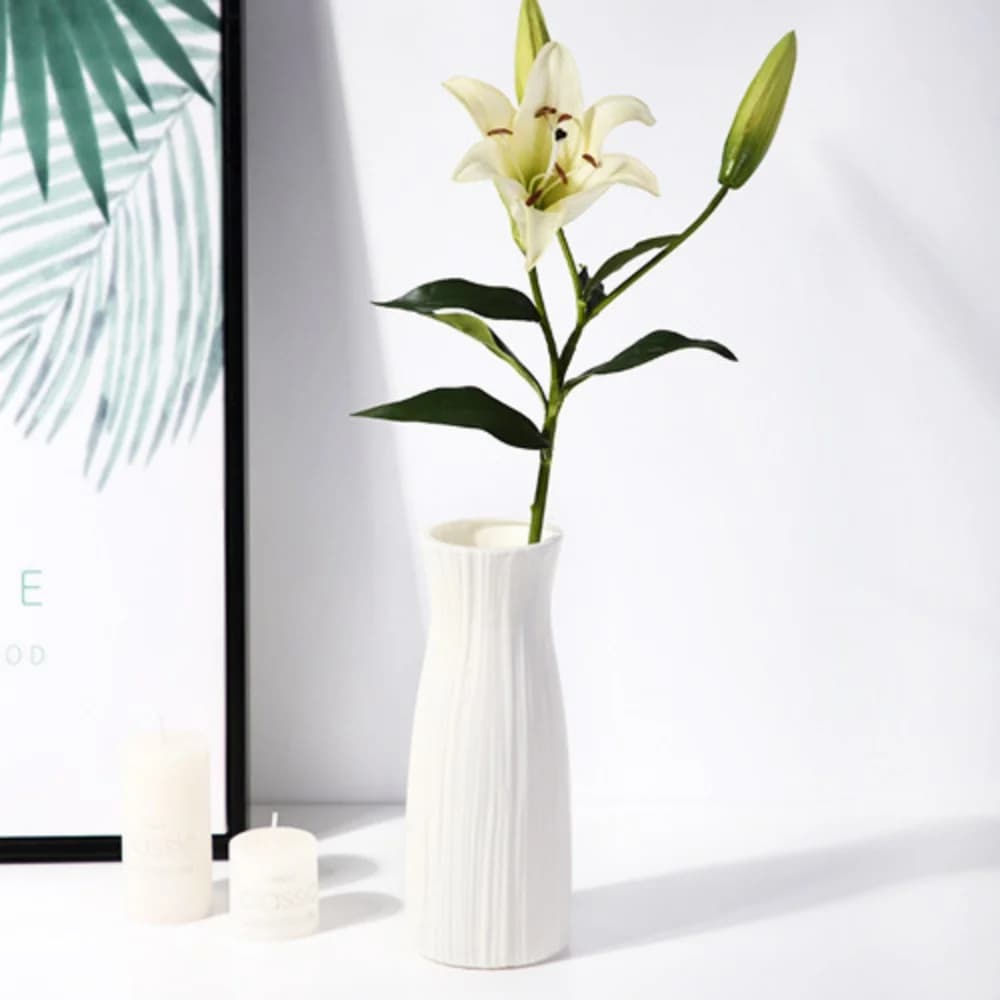 Nordic Plastic Vase Simple Small Fresh Flower Pot Storage Bottle For Flowers Living Room Modern Home Decorations Ornaments