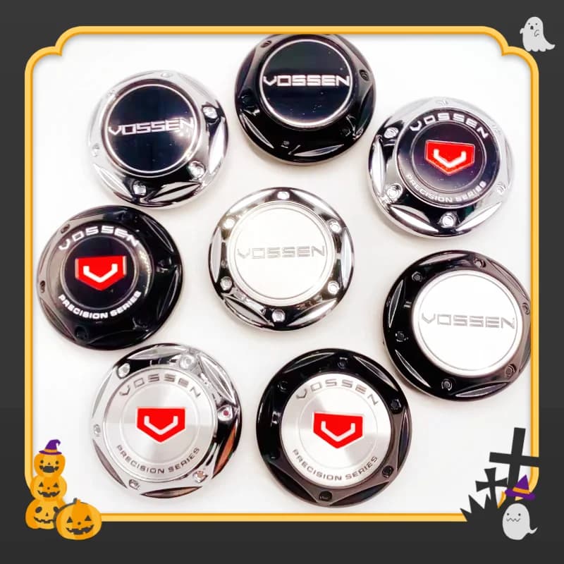 High-Quality Vossen 1 Set 4-Piece Car Wheel Hub Replacement Dust Cover 68mm Wheel Hub Center Cover Car Styling Accessories