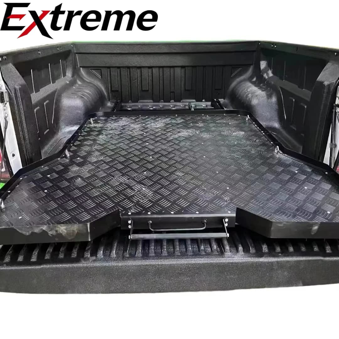 Universal Stainless Steel Pickup Truck Bed Sliding Tray Cargo Drawer Truck Bed Tray Accessory