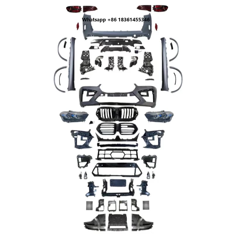 For X5 G05 2019-2022 Upgrade to 2023 X5M F95 Facelift Kit Upgrade LED  Headlight Bumper Car Parts Modification Bodykit