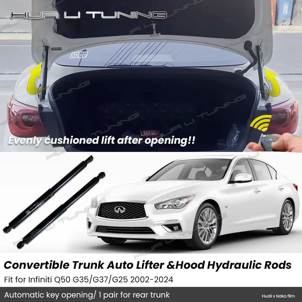 For Infiniti Q50 2012-2024 G35/G37/G25 Trunk Damper Tail Gate Auto-Lift Assist Tailgate & Rear Trunk Shock Auto Lift Accessories