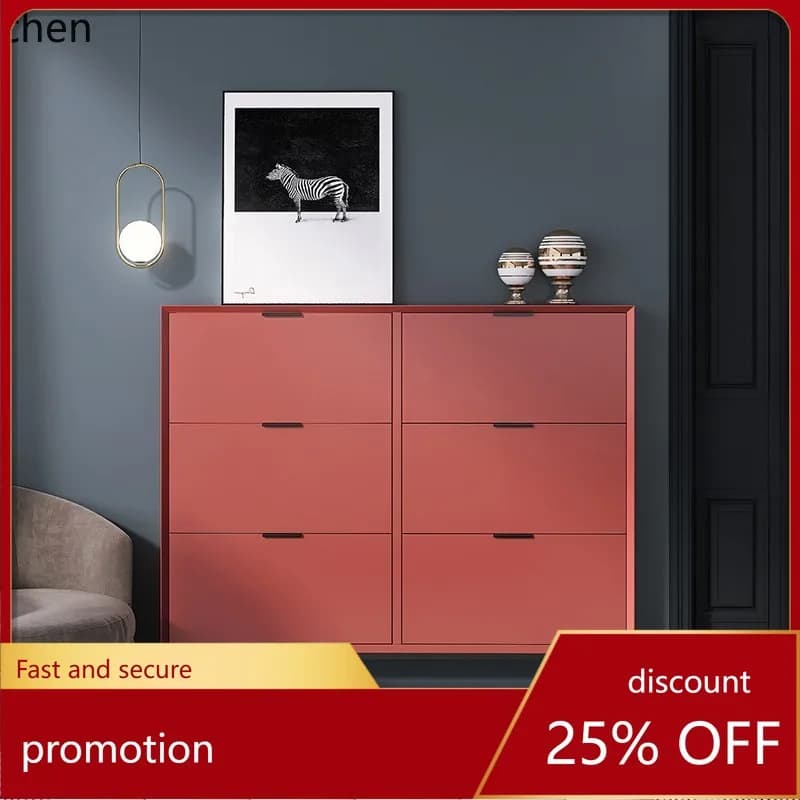 ZML Shoe Cabinet for Home Entrance, Large Capacity Flip Storage Cabinet for Small Apartments, Entryway Cabinet