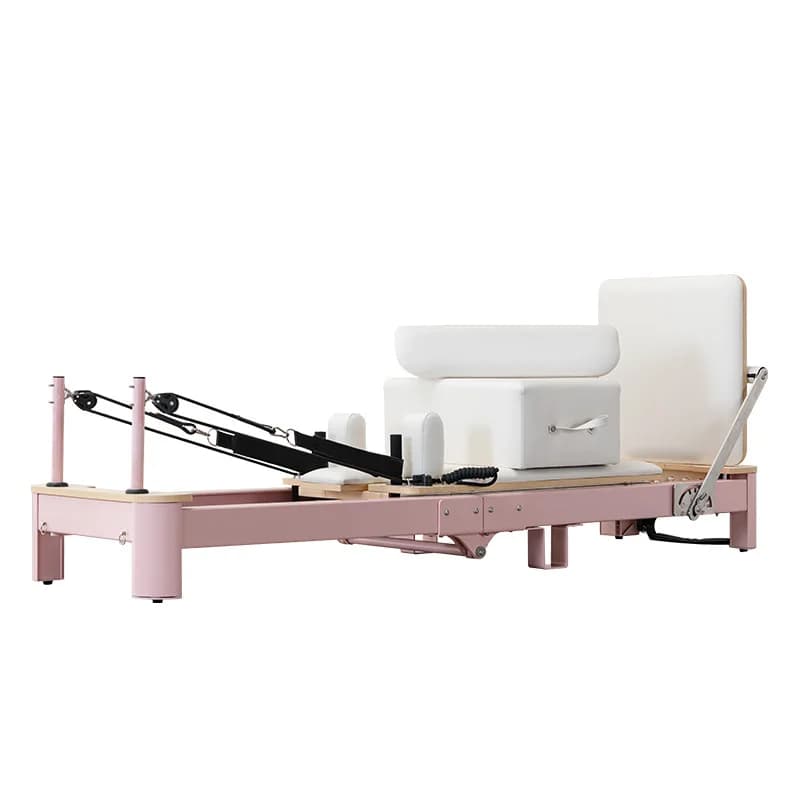 Pilates large equipment aluminum alloy folding core bed yoga gym multi-functional folding aluminum alloy small white bed