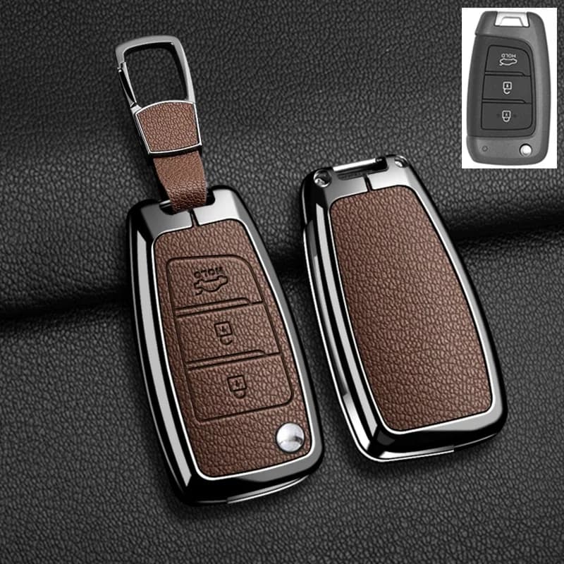Suitable for Hyundai Elantra Solaris Tucson I30 I35 I40 KONA Genesis Santa Fe Azera Car Remote Key Case Cover Protector Shell