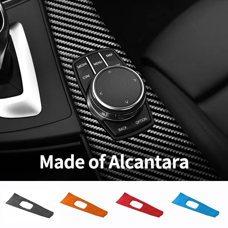 For BMW 3er F30 F31 F35 3GT F34 4e F32 F33 4er F36 Car Multimedia Panel Sticker Anti Scratch Carbon Fiber Interior Accessories