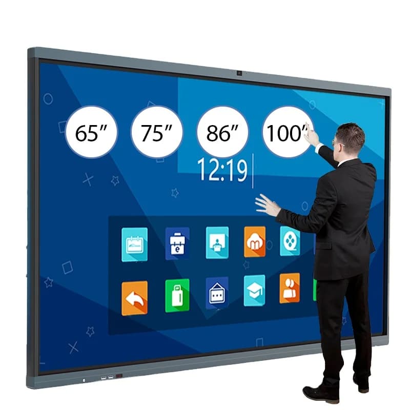 Interactive 4K LCD Panel Smart Board Electronic Touch Screen 55 65 75 86 98 Inches Interactive Whiteboard