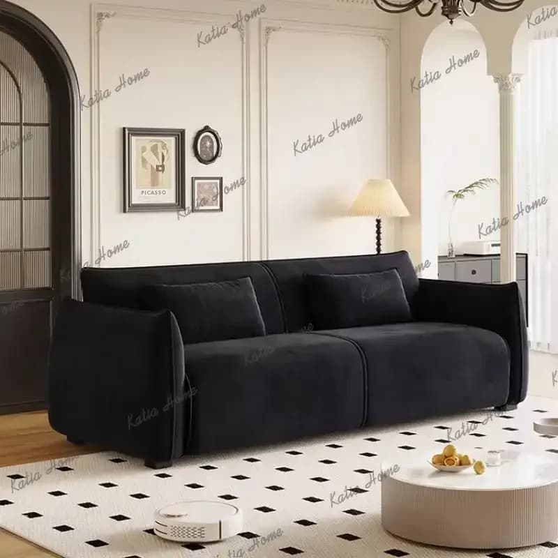 FG Comfortable Lounge Lazy Sofa Minimalist Nordic Modern Floor Living Room Sofas Sectional Accent Muebles Para Hogar Furniture