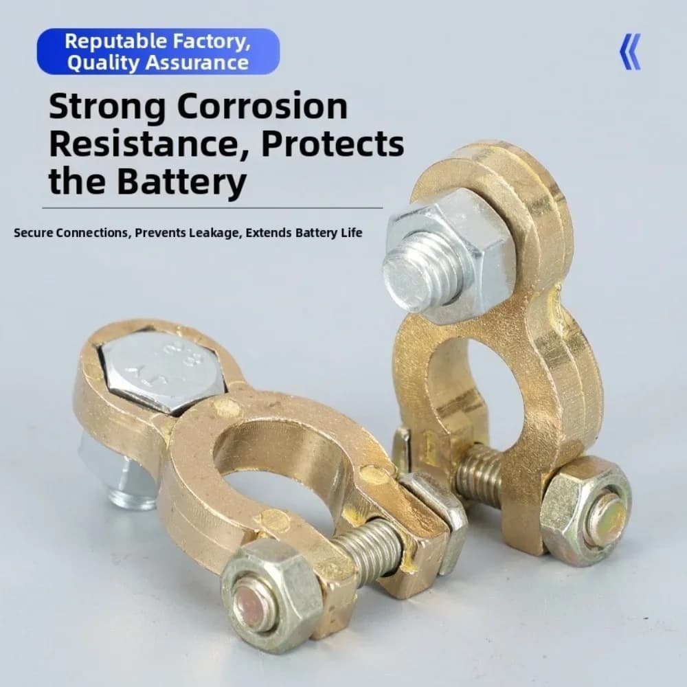 Industrial Grade Battery Terminal Made of Pure Copper for Reliable Electrical Connection in Trucks and For Cars