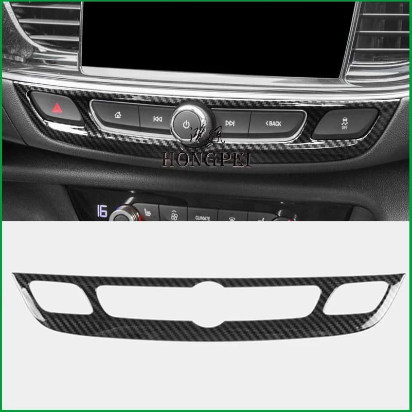 For Opel Insignia 2017-2018 Radio Control Panel Switch Button Cover Sticker Trim Mouldings Auto Decoration Accessories
