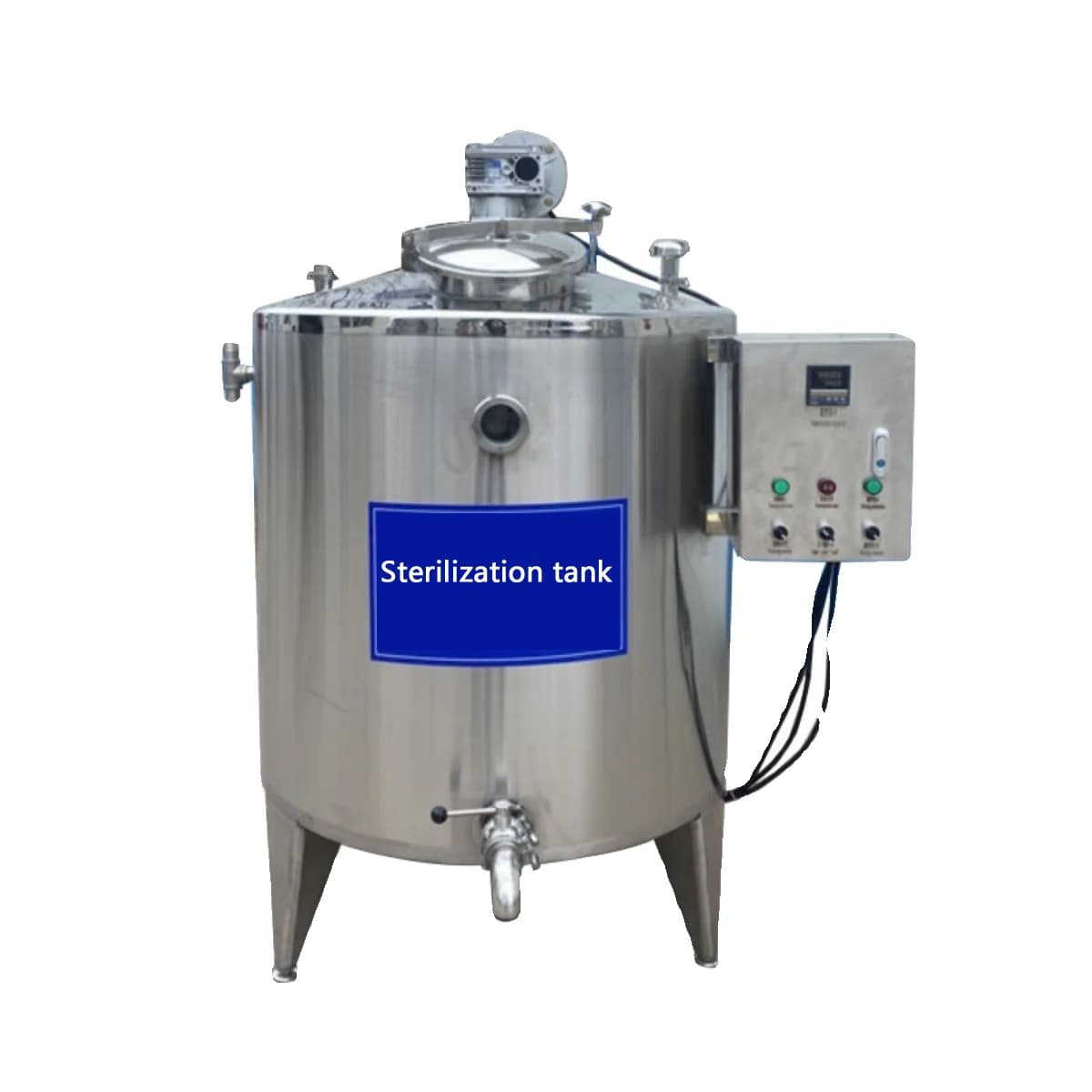 Stainless Steel 500 Liter High Capacity Plant Egg Fruit Pulp Juice Milk Pasteurizer Machine Tank