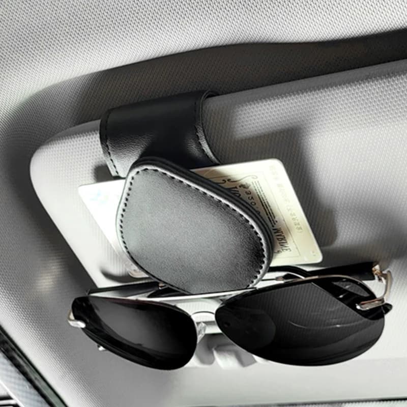 Car Sun Visor Glasses Case Holder Sunglasses Clip Ticket Card Clip Multifunction Portable Clip Car Glasses Holder Accessories
