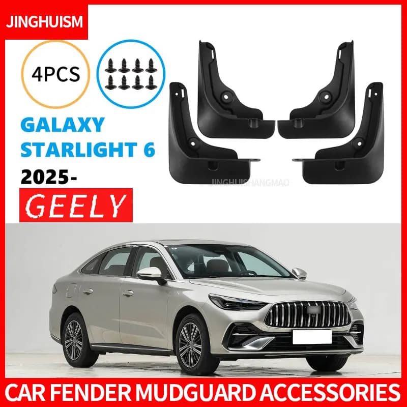Auto Parts Car Mud Flaps ABS Mudguards for Cars Exterior Modification Splash Guards Tire for Galaxy Starlight 6 2025 Protection