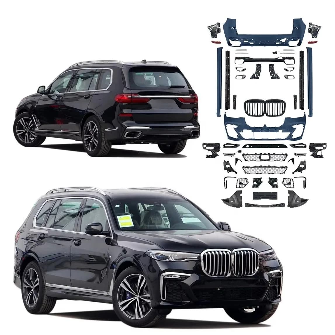 STLF New Design PP ABS Material Body Kit for BMWs X7 G07 2019 2020 2021 2022 Upgrade to M-Tech M-Power
