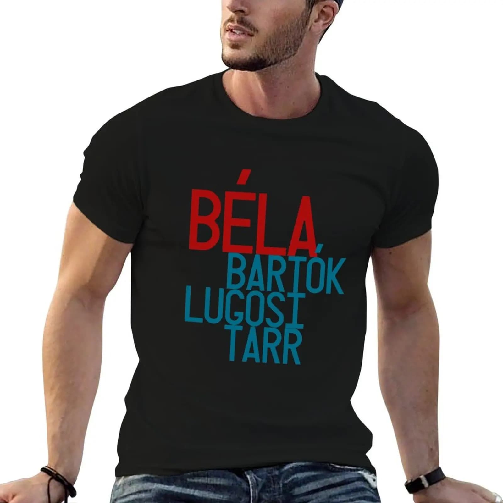 The three Belas: Bartok, Lugosi, Tarr T-Shirt croswit shirt man animal prinfor boys Men's t-shirt