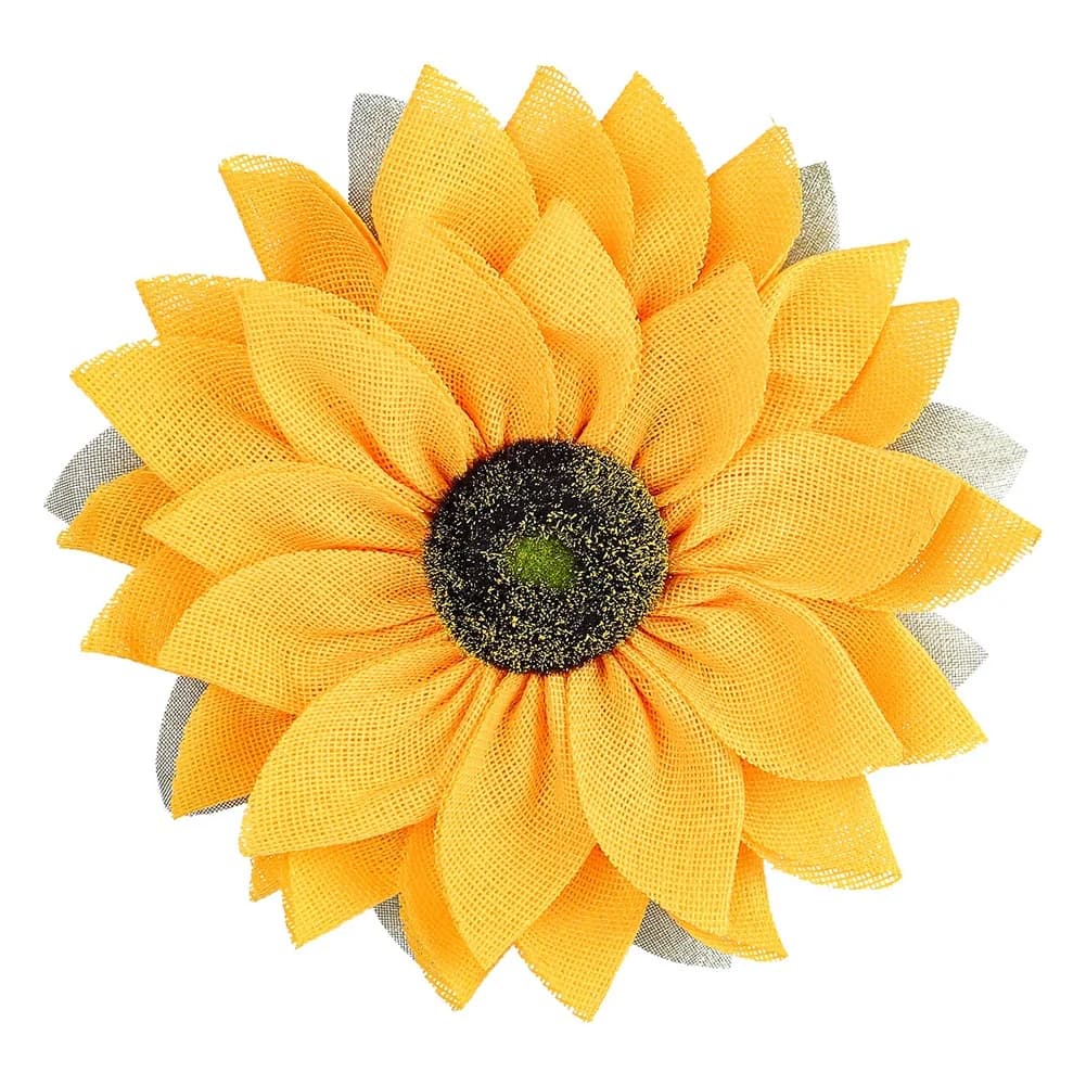 Rustic Sunflower Garland Made from Burlap Cloth for Thanksgiving Wall Door Table Decor European For american 42x42x6cm