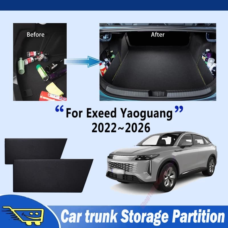 For Exeed Yaoguang For Omoda C9 2025 2022~2026 RX Trunk Storage Partition Multifunction Storage Auto Interior Parts