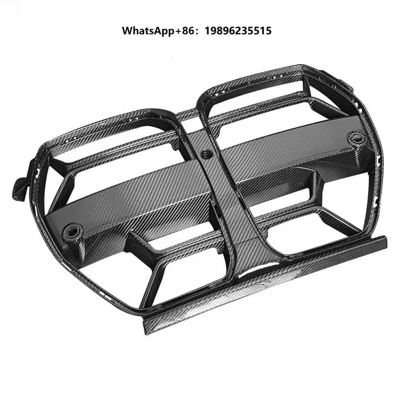 Dry Carbon Fiber Grill Car Front Bumper Grille Without for G80 M3 G82 F83 M4 2021