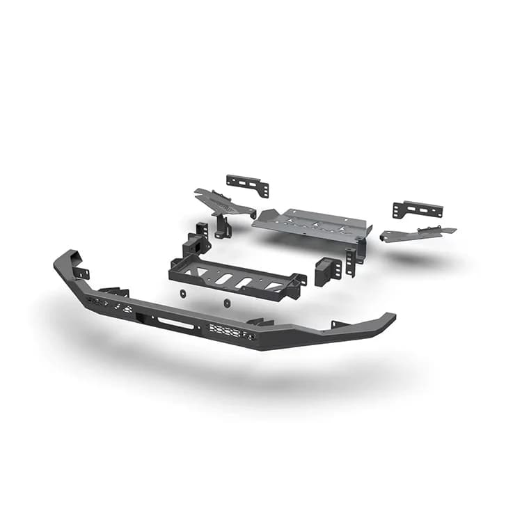 New Durable Carbon Steel Off-Road Front And Rear Bumpers For LC150 Heavy-Duty Bolt-On Modification Sand Guard Kit