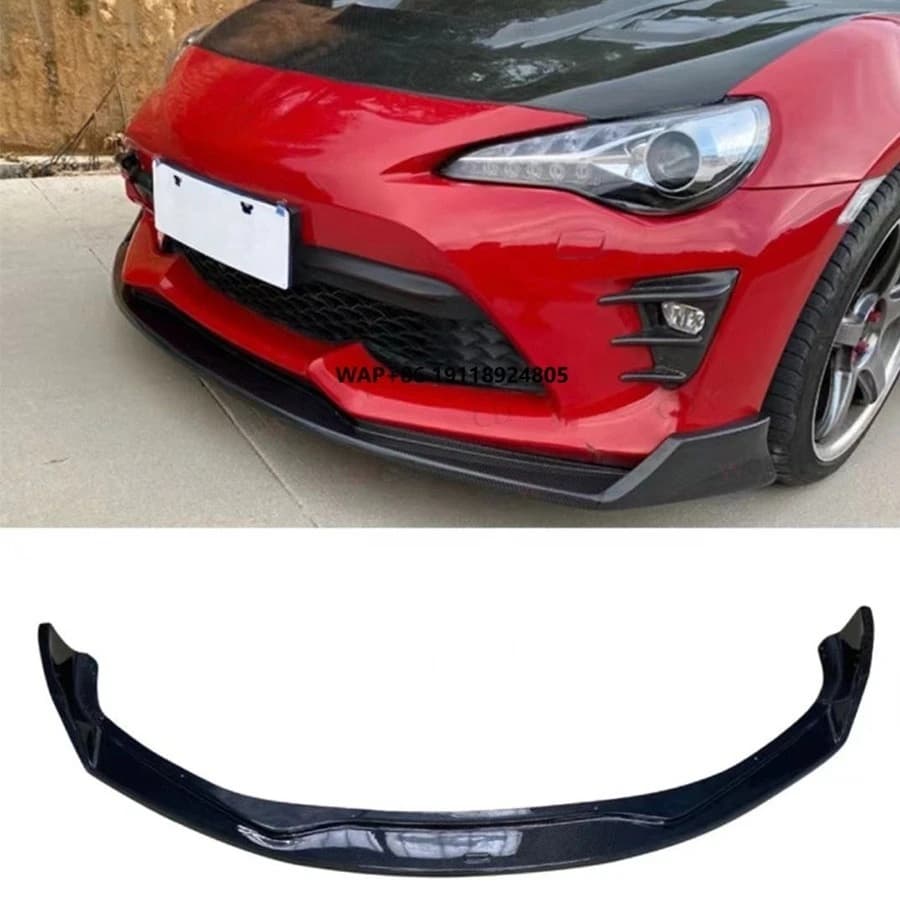 New Carbon Fiber Front Bumper Lip for 2017-2019 for GT86 for  BRZ with Front Bumper Splitter Lip Diffuser Body Kits