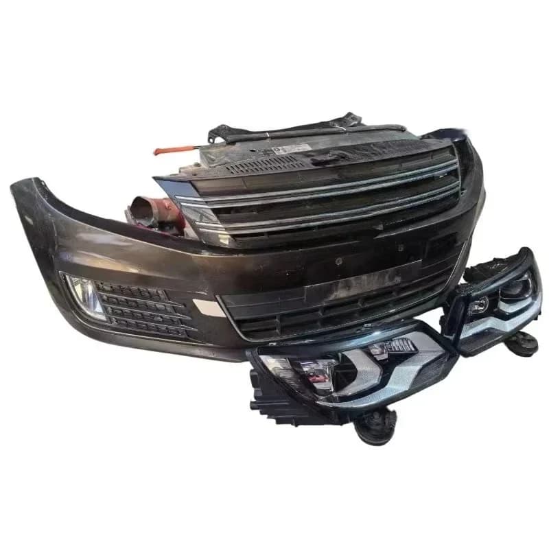 Suitable for Tiguan MK1 bumper  front mouth Q6 front bumper assembly cover fender headlight removal
