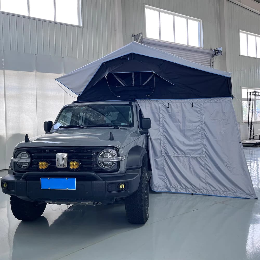 Outdoor Camping  4x4 Foldable Waterproof Suv Car Soft Shell Roof Top Tent With Annex Room,Customization