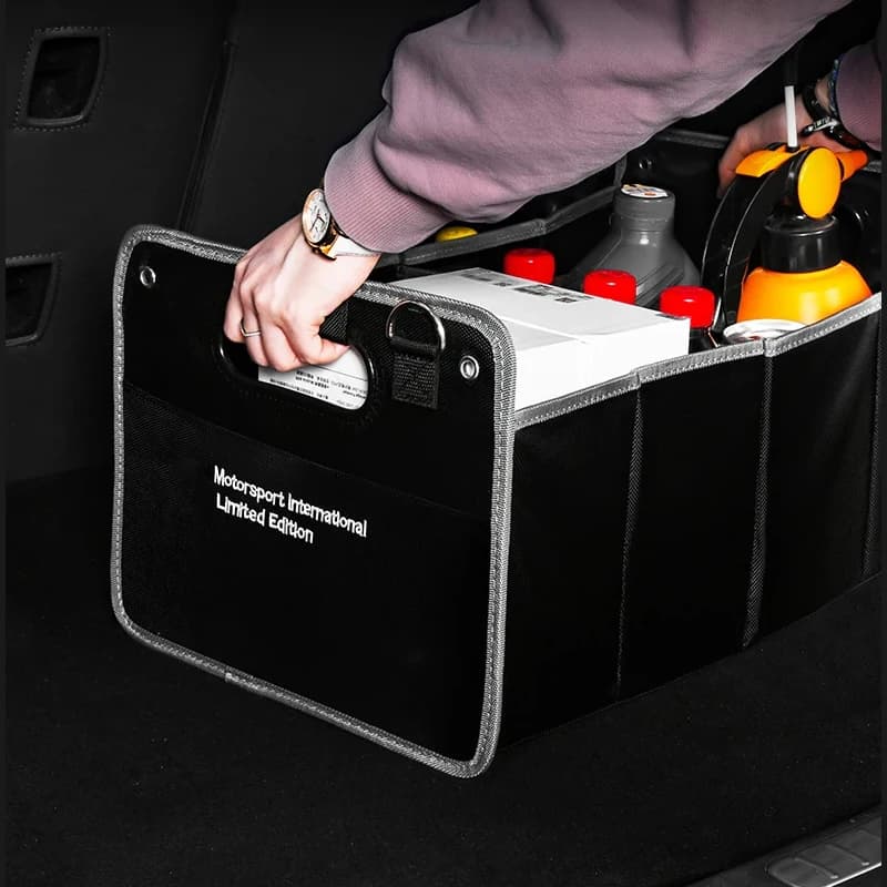 Car Organiser Trunk Organizer Box Boot Case Multi-Pocket Universal Adjustable Folding Storage High Capacity Stowing & Tidying
