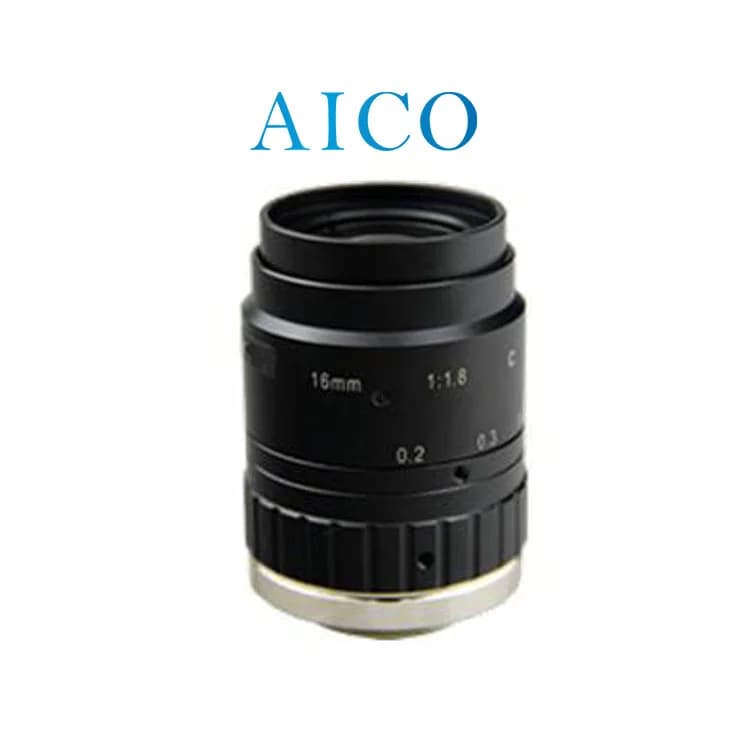 10mp 2/3" Image Sensor 16 mm F1.8~F22 Manual Iris 16mm 4k 10megapixel Low Distortion c Mount Industrial Vision Fa Cctv Lens