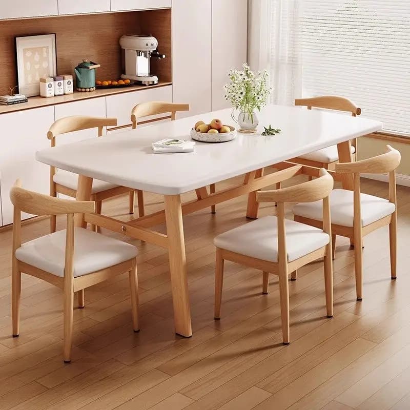 For Wood Chairs Dining Table Kitchen Dressing Nordic Study Dining Table Conference Restaurant Bistro Mesa Home Furniture