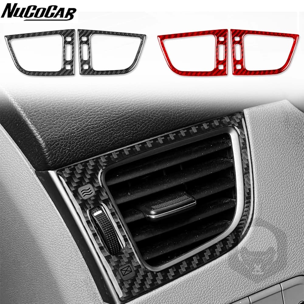 For Hyundai Elantra 2011-2016 Carbon Fiber Instrument air conditioning vent panel Car Accessories Interior Decorative Stickers